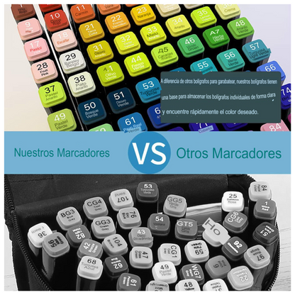 🎨Set de Marcadores Artísticos 48 Colores✨