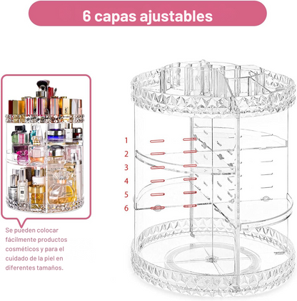 🌸Organizador de Maquillaje 360°💖
