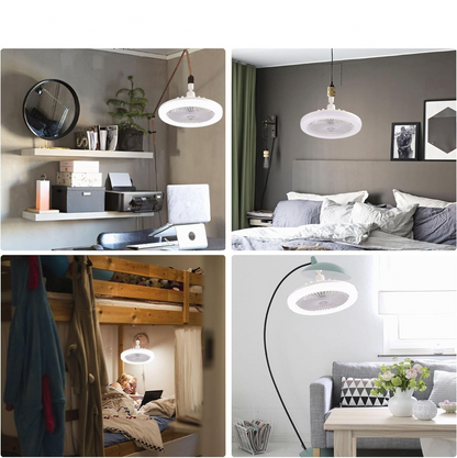 💨 VENTILADOR DE TECHO CON AMPOLLETA LED 🌟