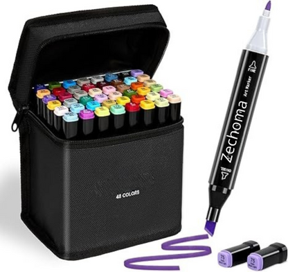 🎨Set de Marcadores Artísticos 48 Colores✨